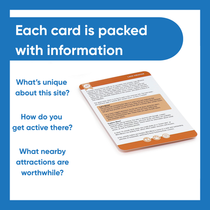Information card with text on a blue background